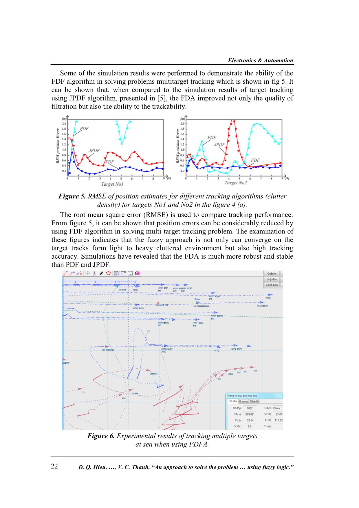 An approach to solve the problem of data fusion for multi - target tracking using fuzzy logic trang 7