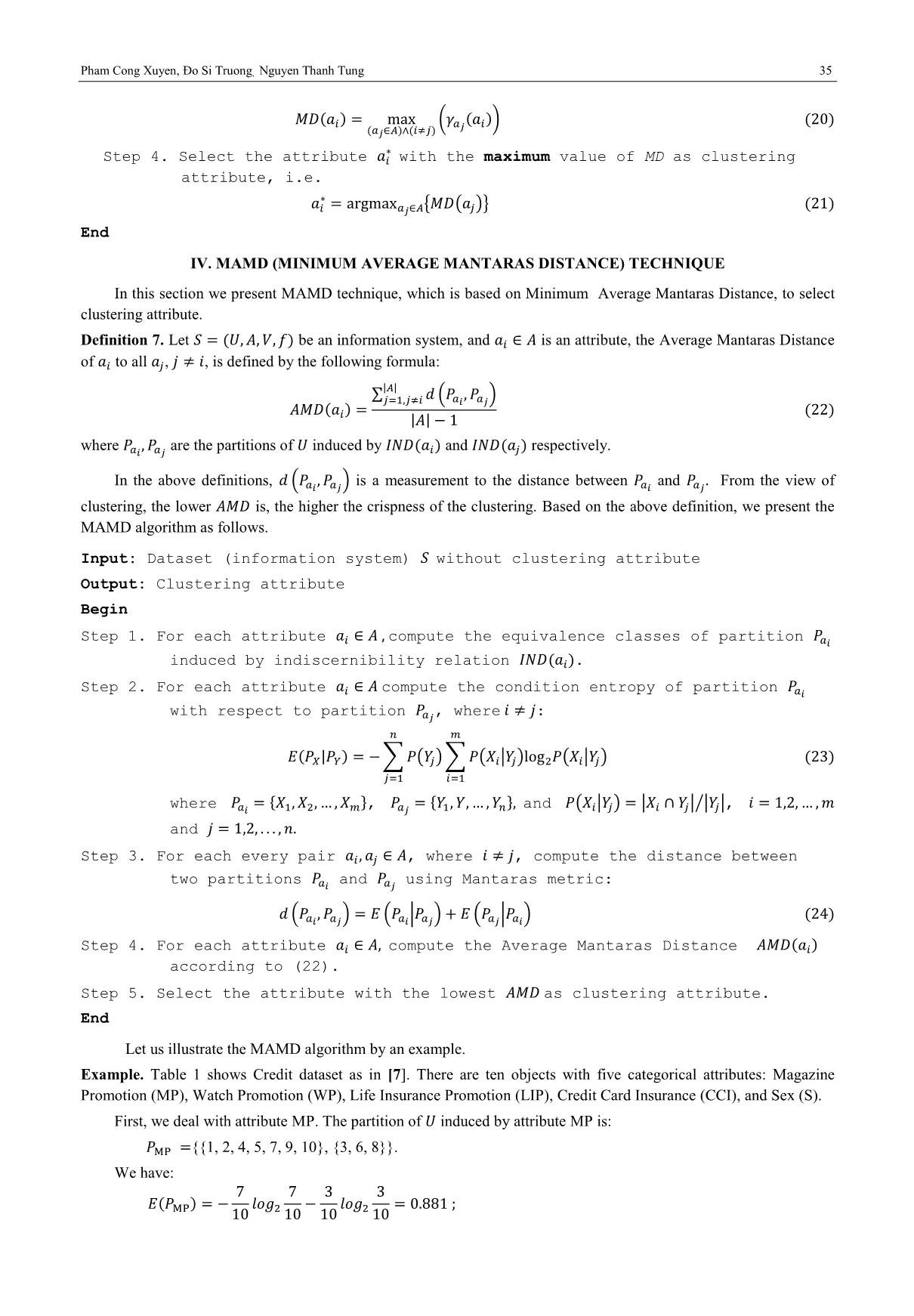 An information-theoretic metric based method for selecting clustering attribute trang 5