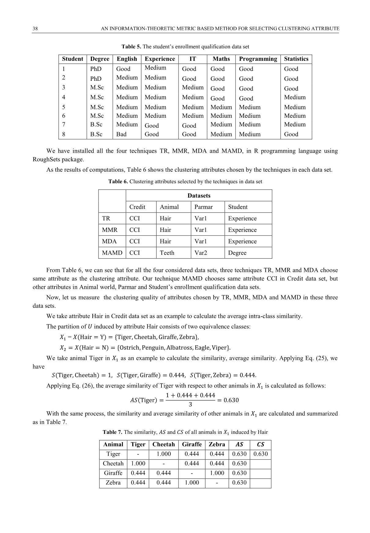 An information-theoretic metric based method for selecting clustering attribute trang 8