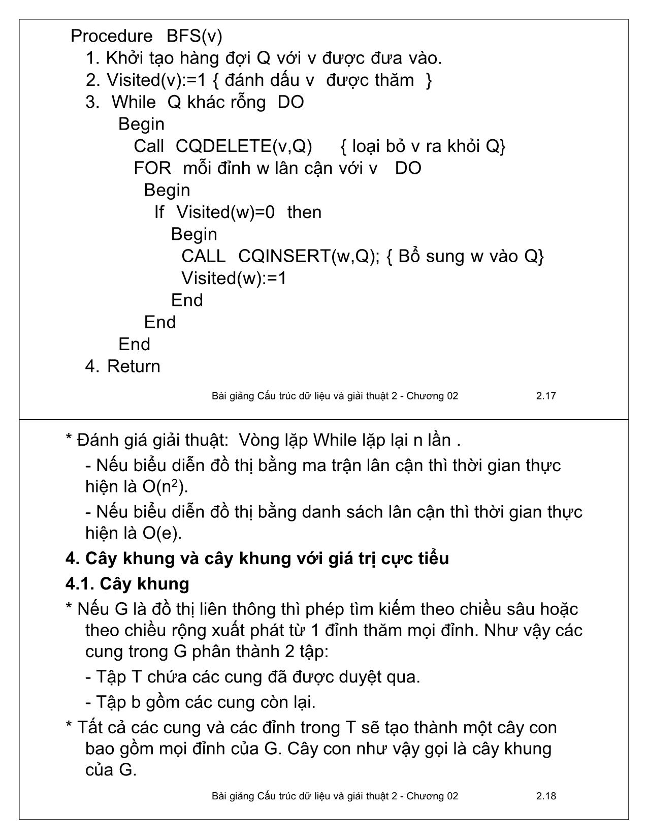 Bài giảng Cấu trúc dữ liệu và giải thuật 2 - Chương 2: Đồ thị - Ngô Công Thắng trang 9