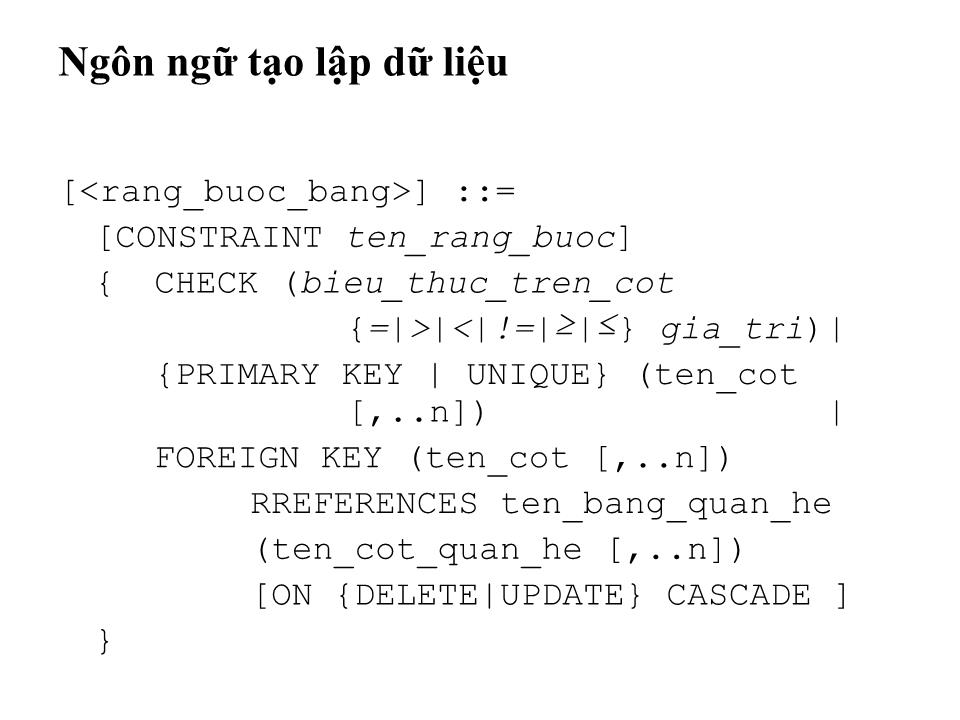 Bài giảng Cơ sở dữ liệu - Bài: Hệ quản trị cơ sở dữ liệu SQL Server 2012 trang 9