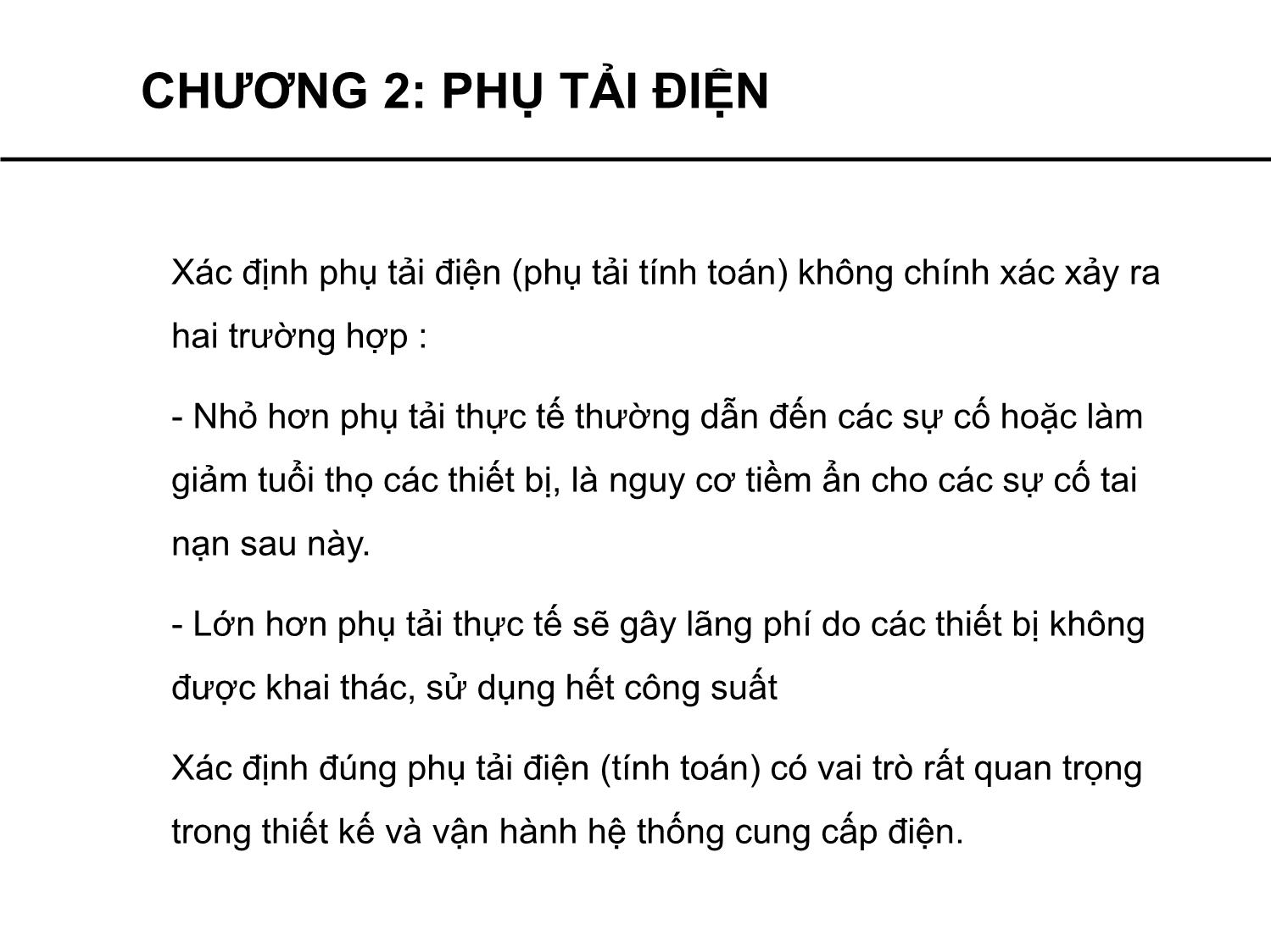 Bài giảng Cung cấp điện - Chương 2: Phụ tải điện - Phạm Khánh Tùng trang 3