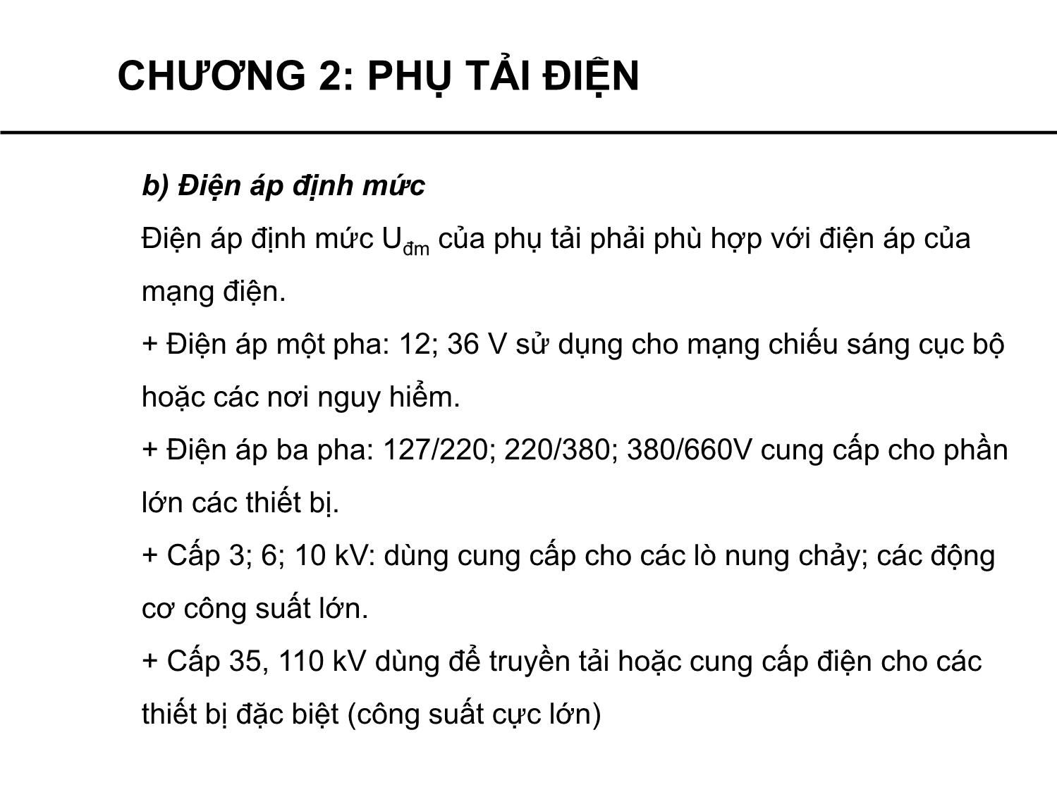 Bài giảng Cung cấp điện - Chương 2: Phụ tải điện - Phạm Khánh Tùng trang 7