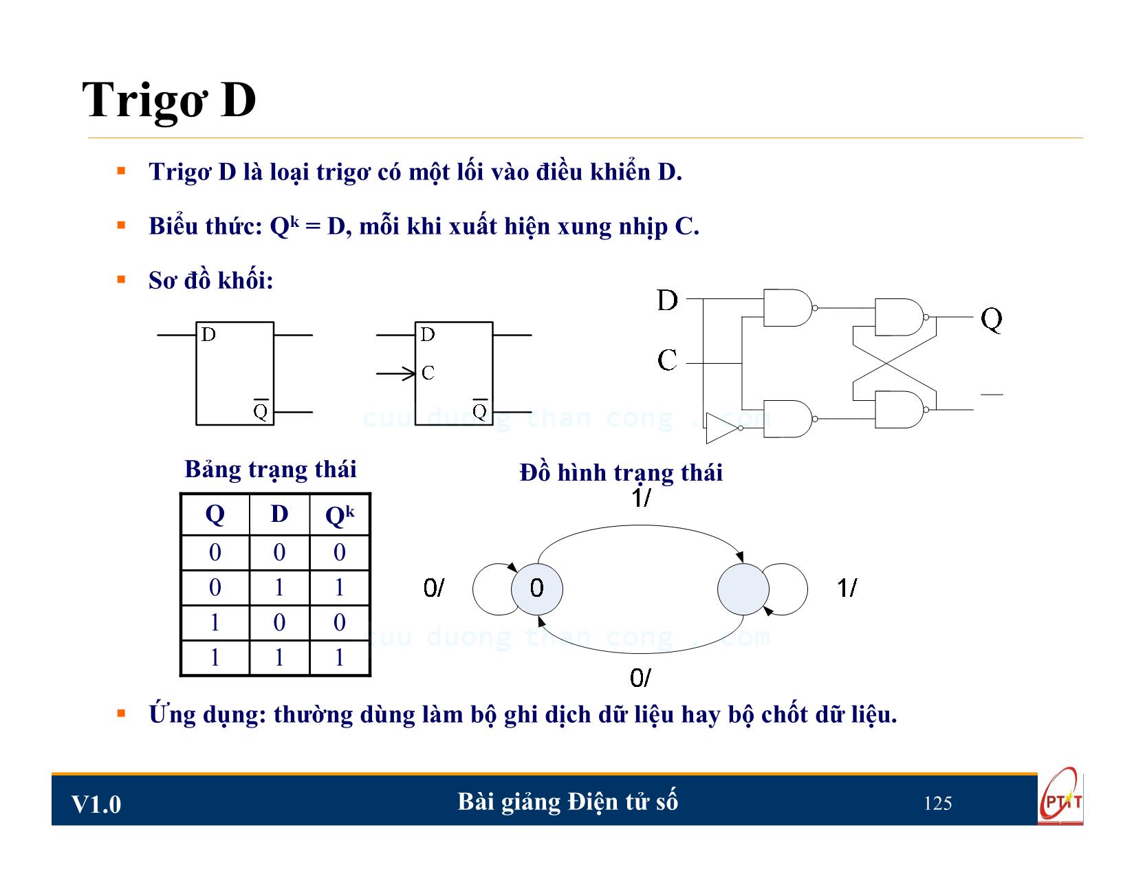 Bài giảng Điện tử số - Chương 5: Mạch logic tuần tự - Nguyễn Trung Hiếu trang 10