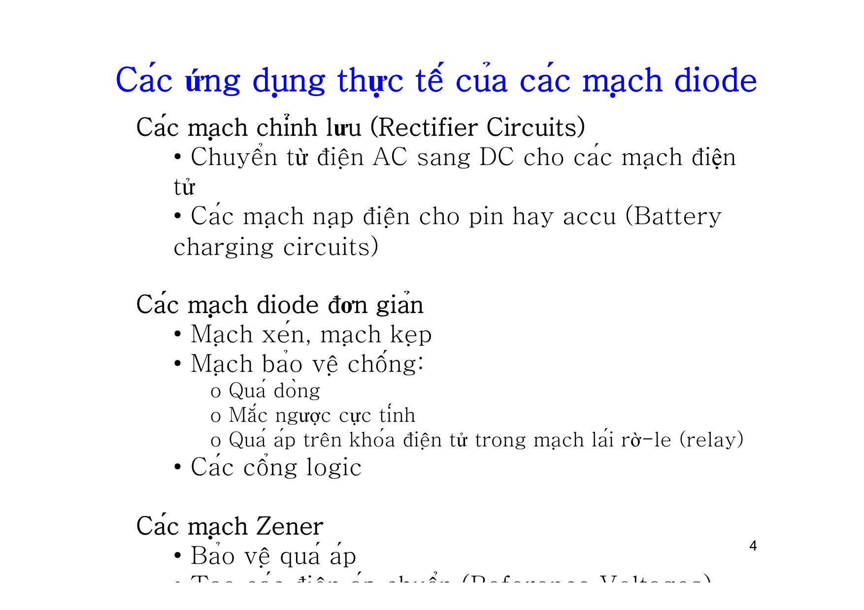 Bài giảng Dụng cụ bán dẫn - Chương 4, Phần 4: Chuyển tiếp PN - Hồ Trung Mỹ trang 4