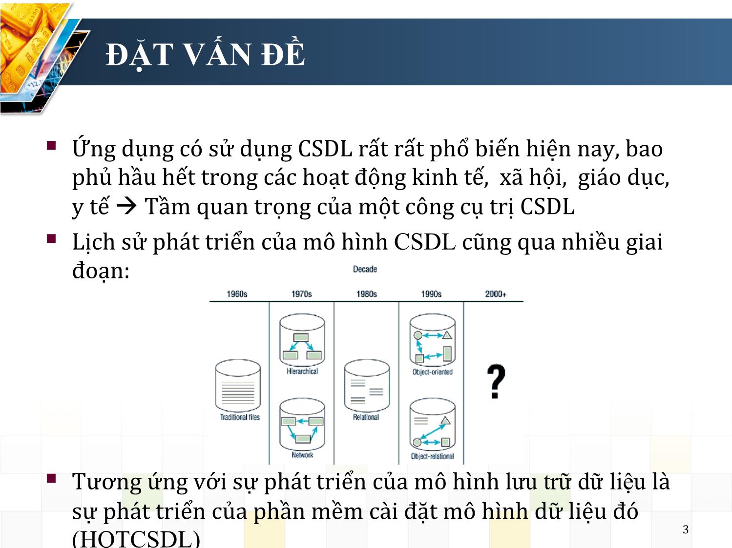 Bài giảng Hệ quản trị cơ sở dữ liệu - Chương mở đầu: Giới thiệu - Nguyễn Trường Sơn trang 3