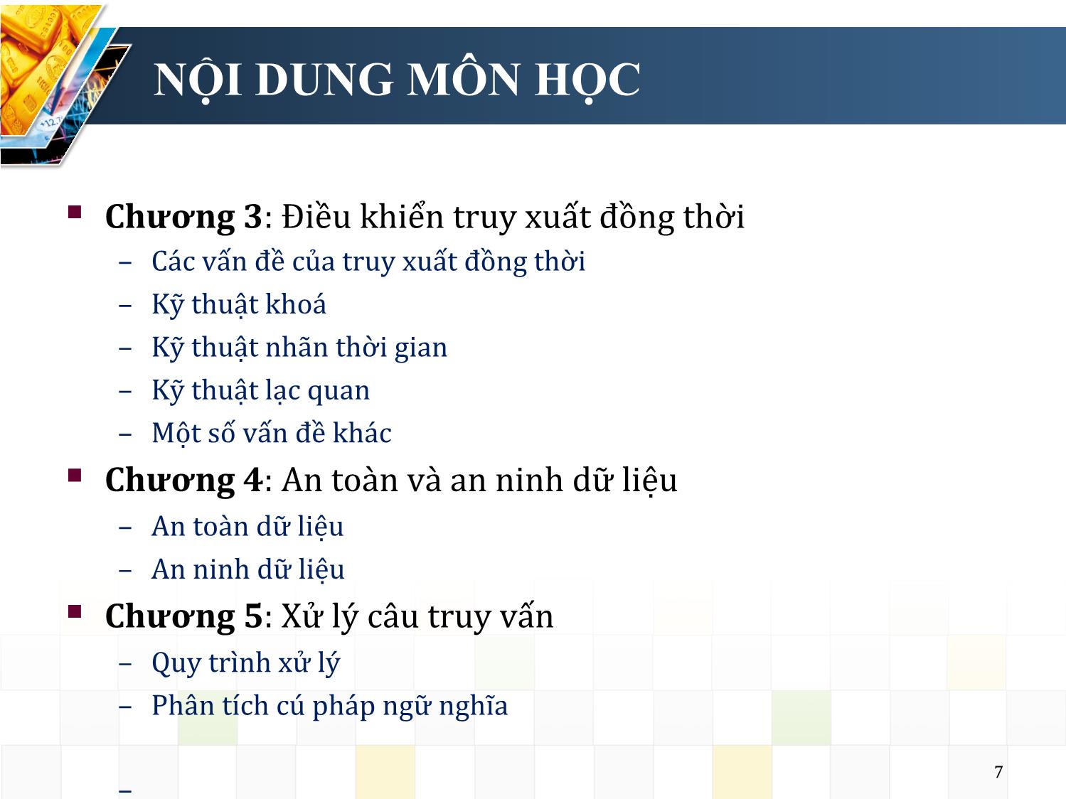 Bài giảng Hệ quản trị cơ sở dữ liệu - Chương mở đầu: Giới thiệu - Nguyễn Trường Sơn trang 7