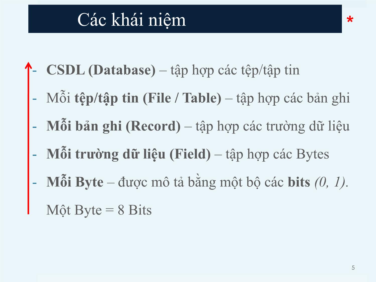 Bài giảng Hệ thống thông tin kế toán 2 - Chương 5: Tổ chức dữ liệu kế toán - Vũ Quốc Thông trang 5