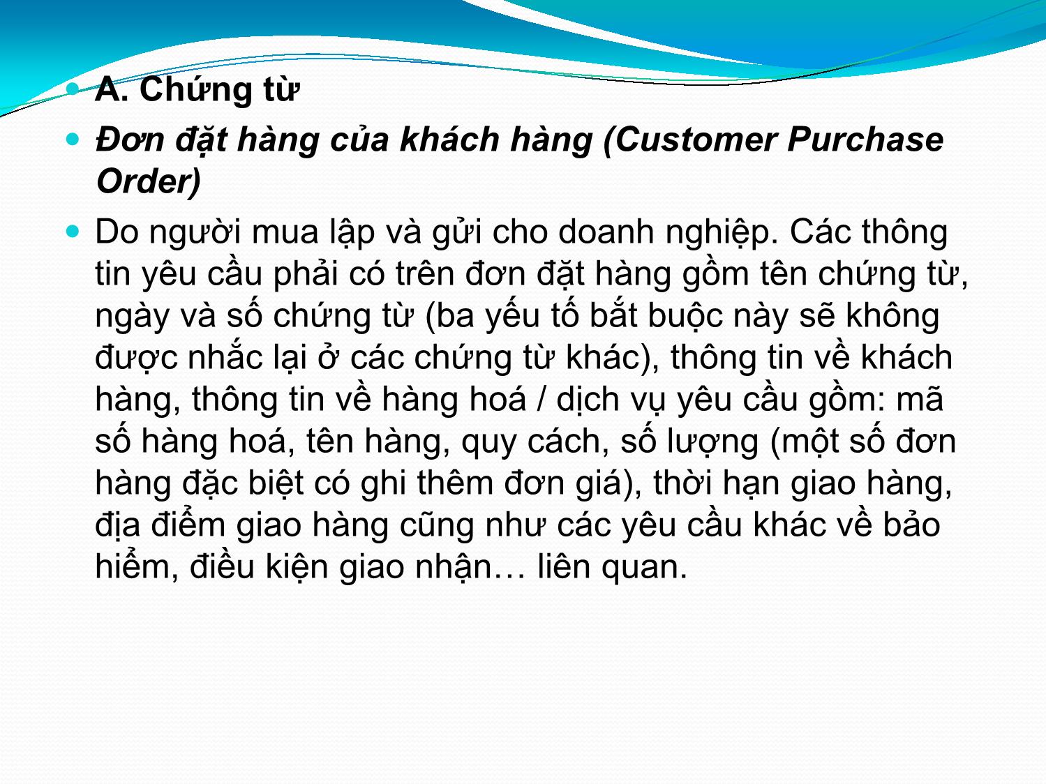 Bài giảng Hệ thống thông tin kế toán - Chương 3: Các chu trình kế toán - Vũ Trọng Phong trang 3