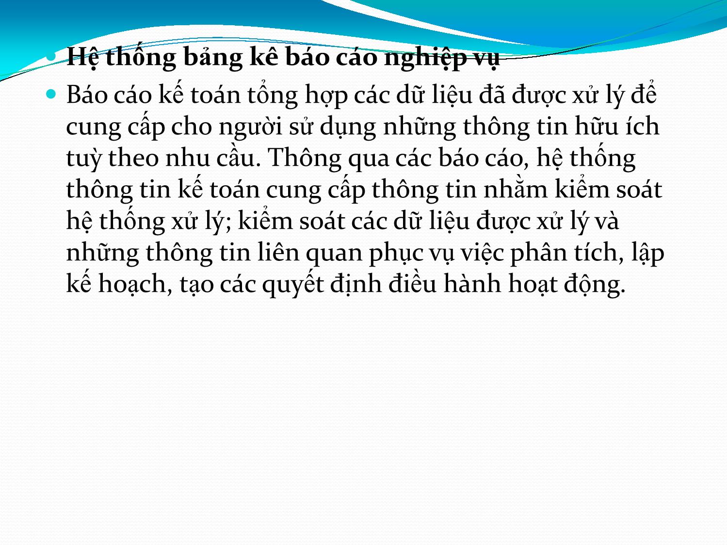 Bài giảng Hệ thống thông tin kế toán - Chương 3: Các chu trình kế toán - Vũ Trọng Phong trang 8