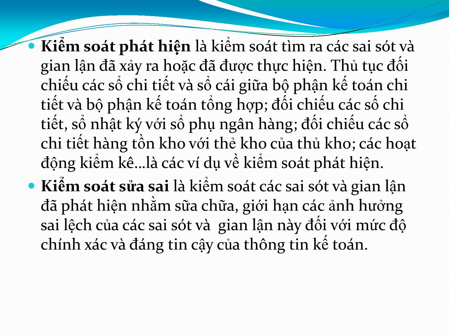 Bài giảng Hệ thống thông tin kế toán - Chương 4: Kiểm soát nội bộ trong hệ thống thông tin kế toán - Vũ Trọng Phong trang 10