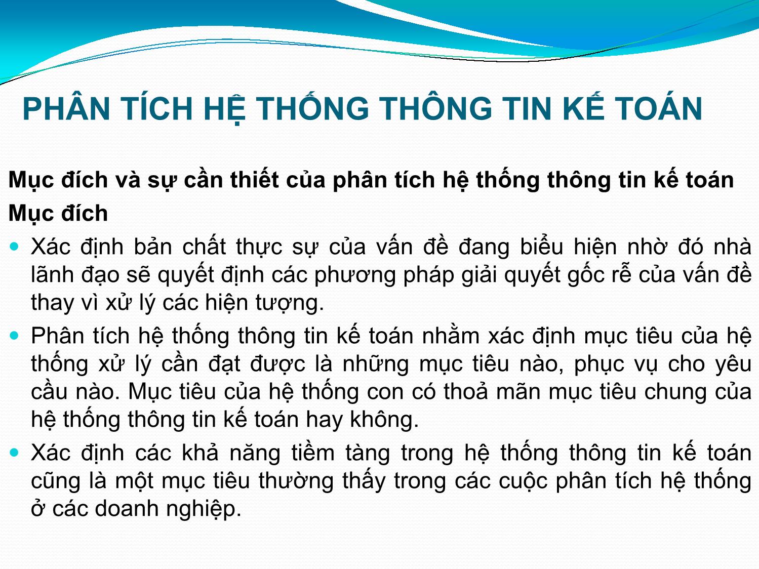 Bài giảng Hệ thống thông tin kế toán - Chương 5: Phân tích thiết kế hệ thống thông tin kế toán - Vũ Trọng Phong trang 2