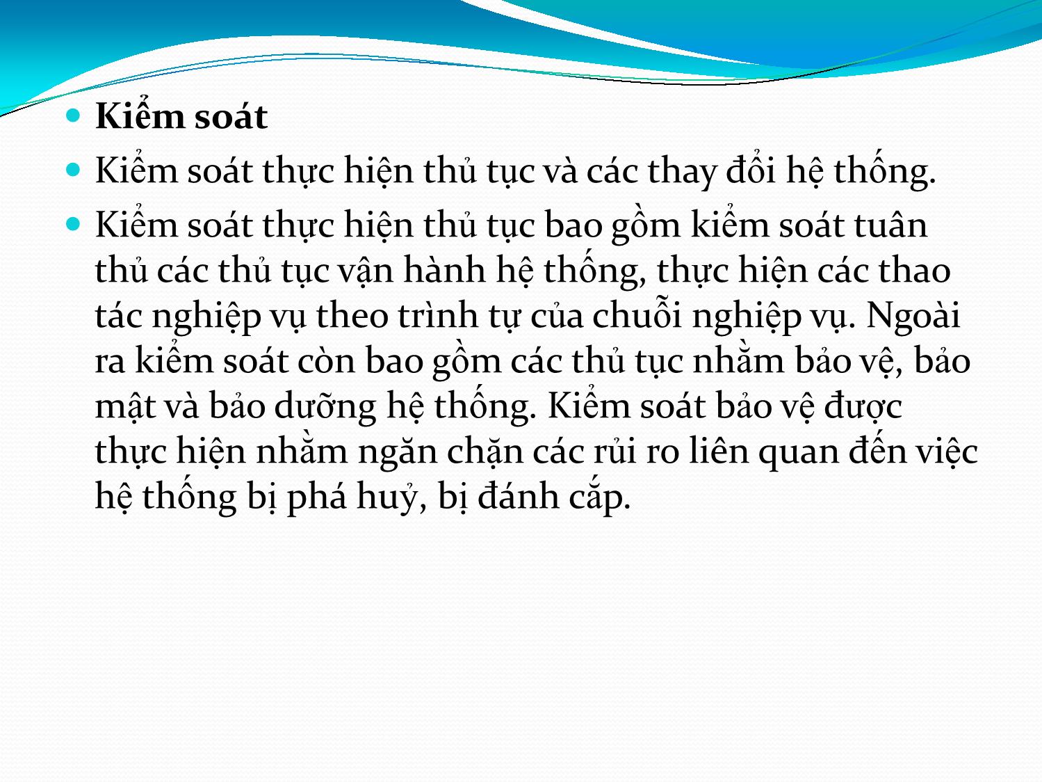 Bài giảng Hệ thống thông tin kế toán - Chương 6: Thực hiện và vận hành hệ thống thông tin kế toán trang 8