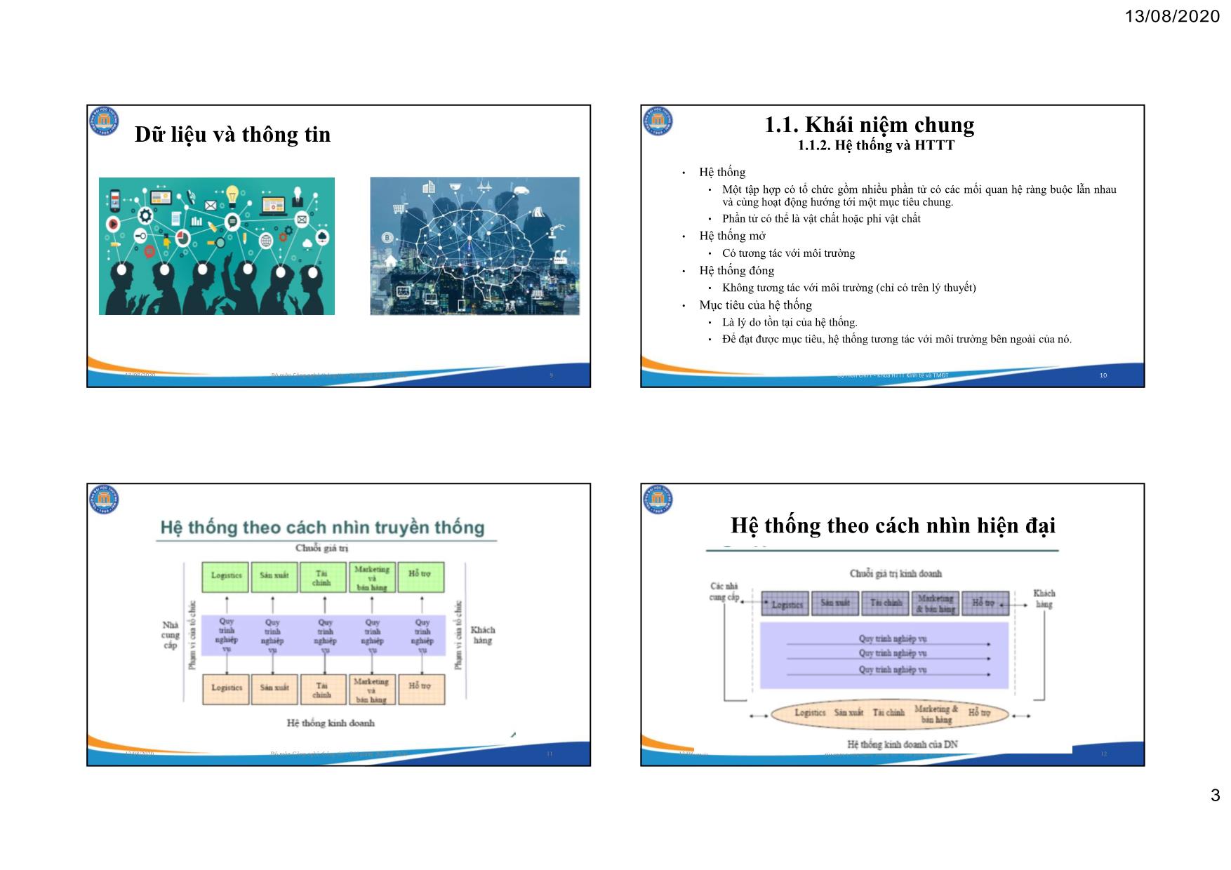 Bài giảng Hệ thống thông tin quản lý (Mới nhất) trang 3