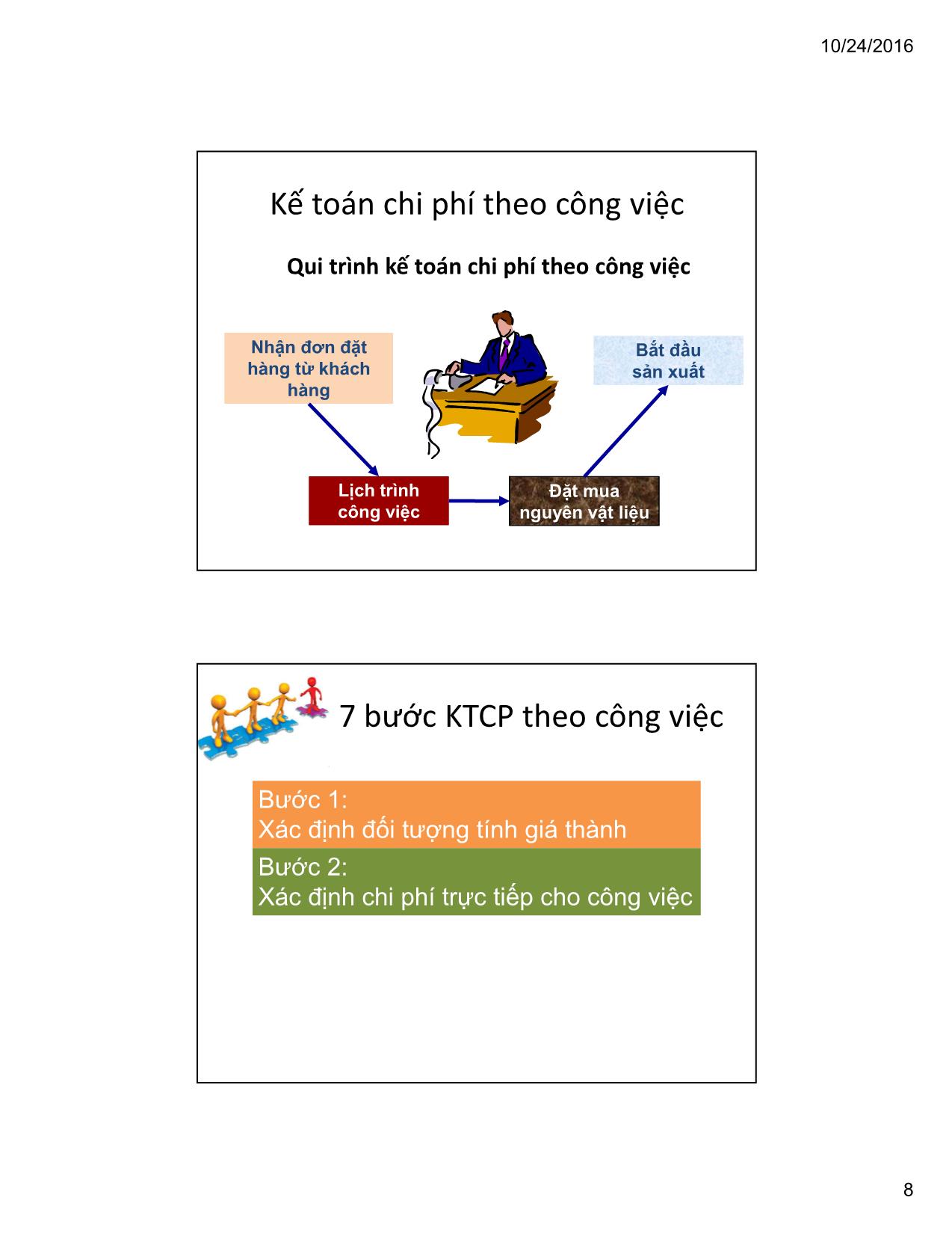 Bài giảng Kế toán chi phí - Chương 3: Kế toán chi phí theo công việc (Mới nhất) trang 8