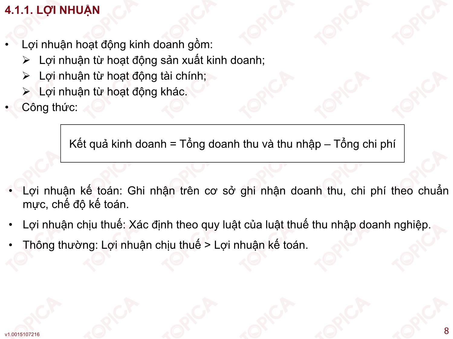 Bài giảng Kế toán công ty - Bài 4: Kế toán phân phối lợi nhuận trong các công ty - Nguyễn Minh Phương trang 8