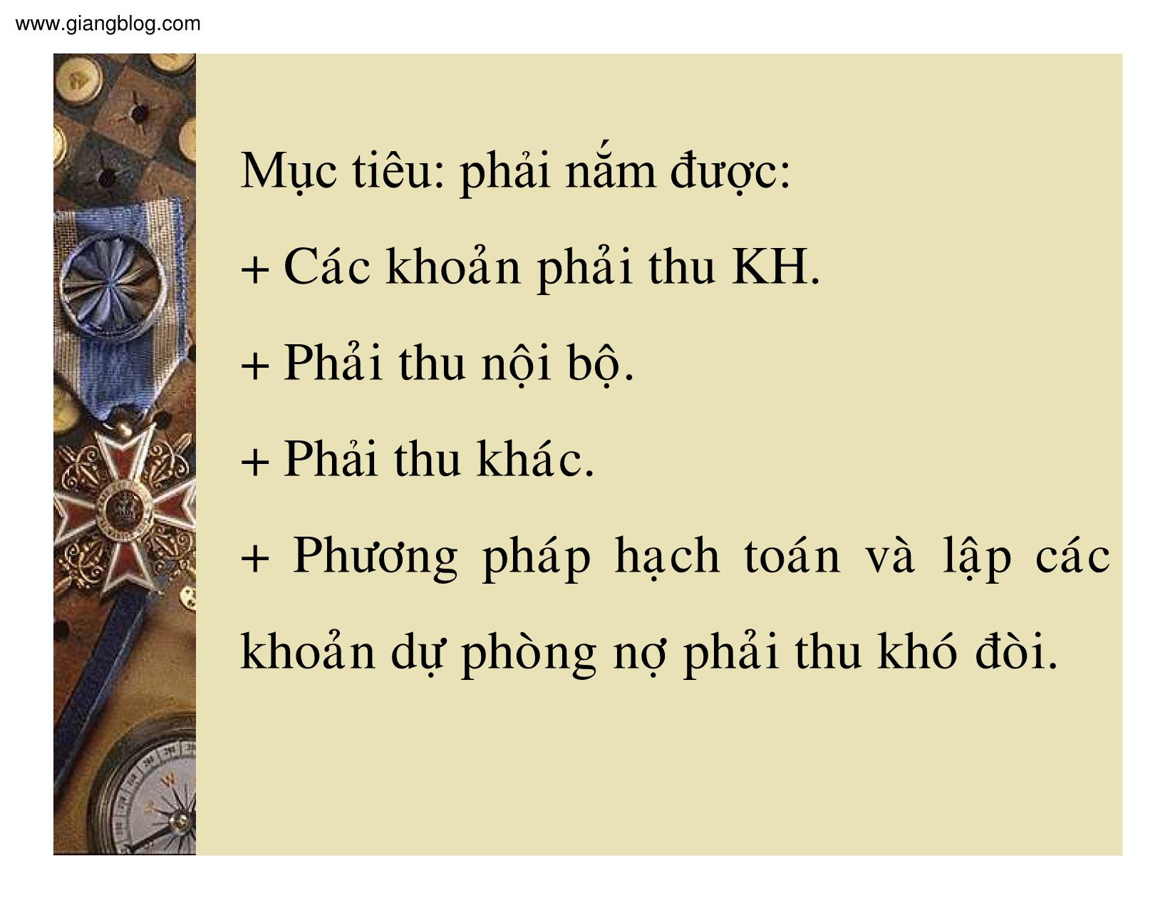 Bài giảng Kế toán doanh nghiệp - Chương 5: Kế toán các khoản phải thu trang 2