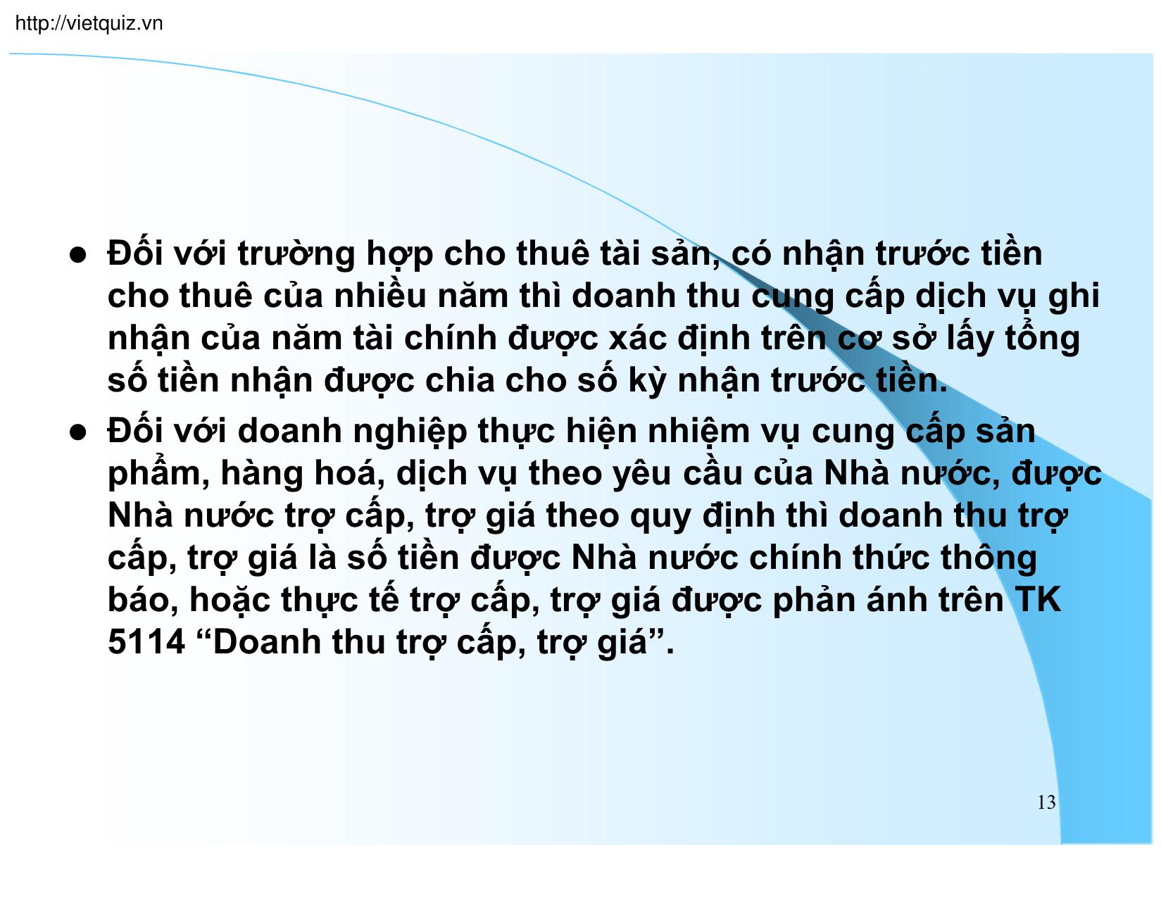 Bài giảng Kế toán doanh nghiệp - Chương 6: Kế toán doanh thu và chi phí kinh doanh trang 10