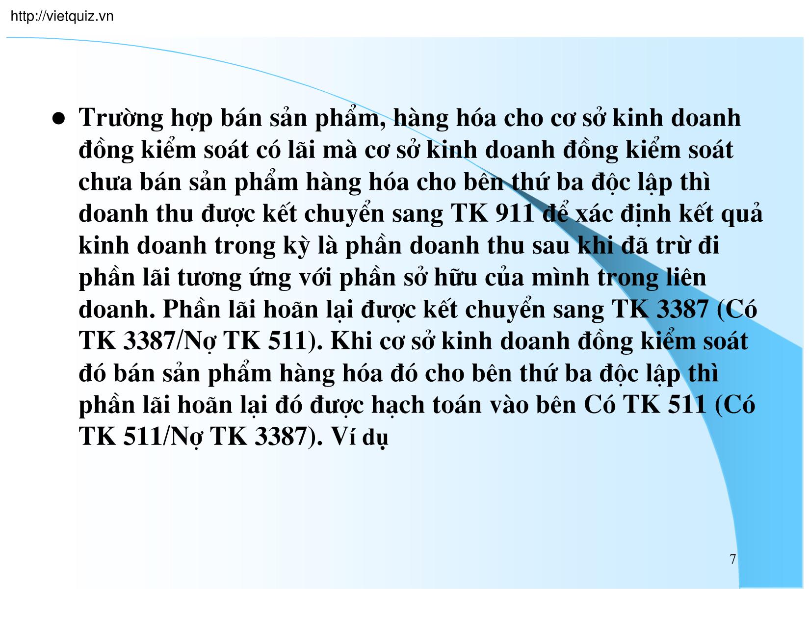 Bài giảng Kế toán doanh nghiệp - Chương 6: Kế toán doanh thu và chi phí kinh doanh trang 4