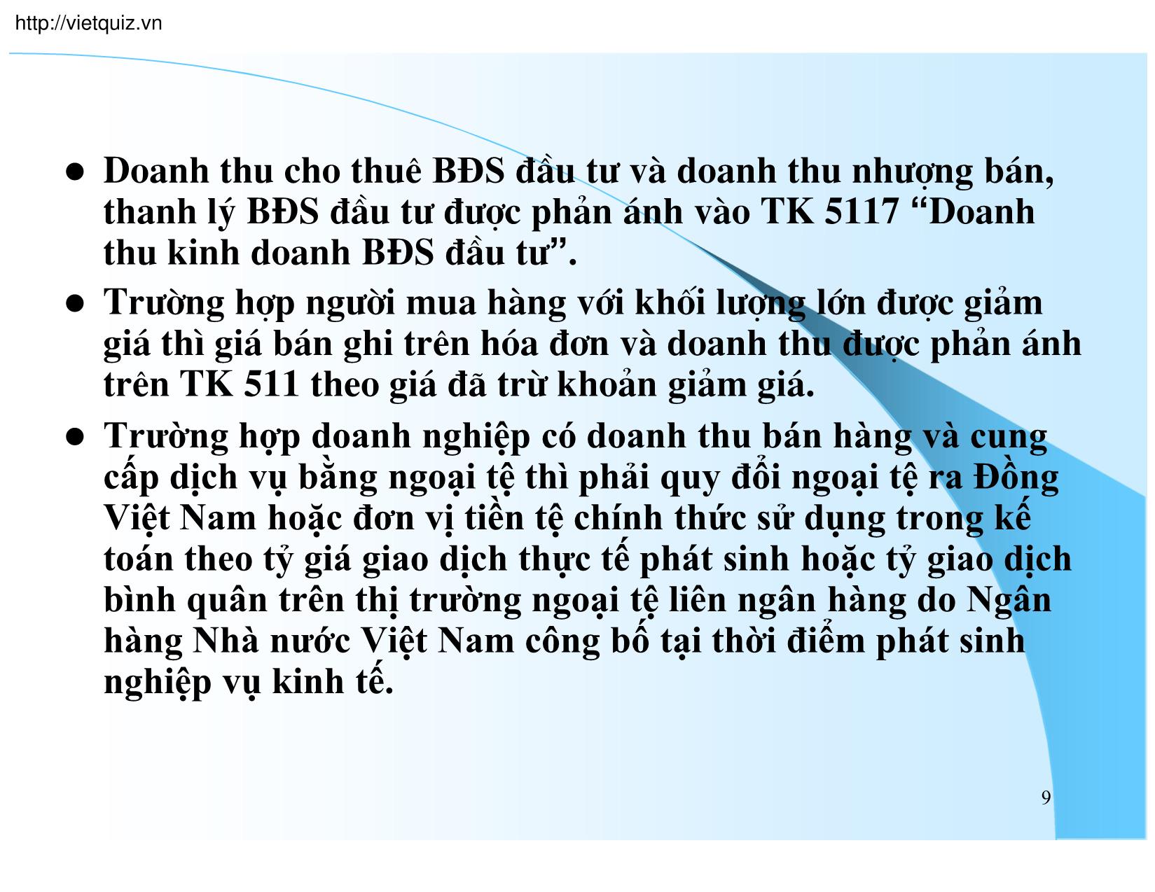 Bài giảng Kế toán doanh nghiệp - Chương 6: Kế toán doanh thu và chi phí kinh doanh trang 6