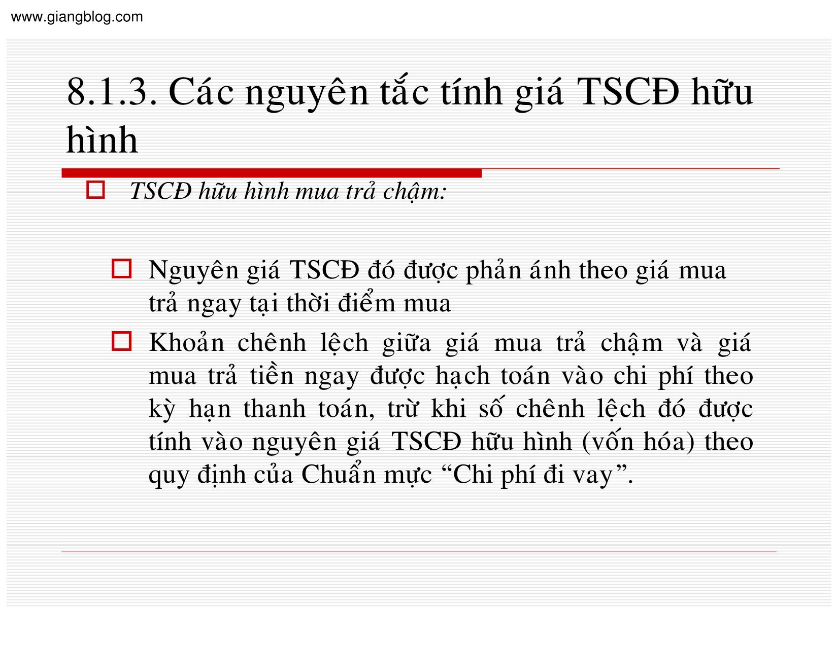 Bài giảng Kế toán doanh nghiệp - Chương 8: Kế toán tài sản cố định trang 7