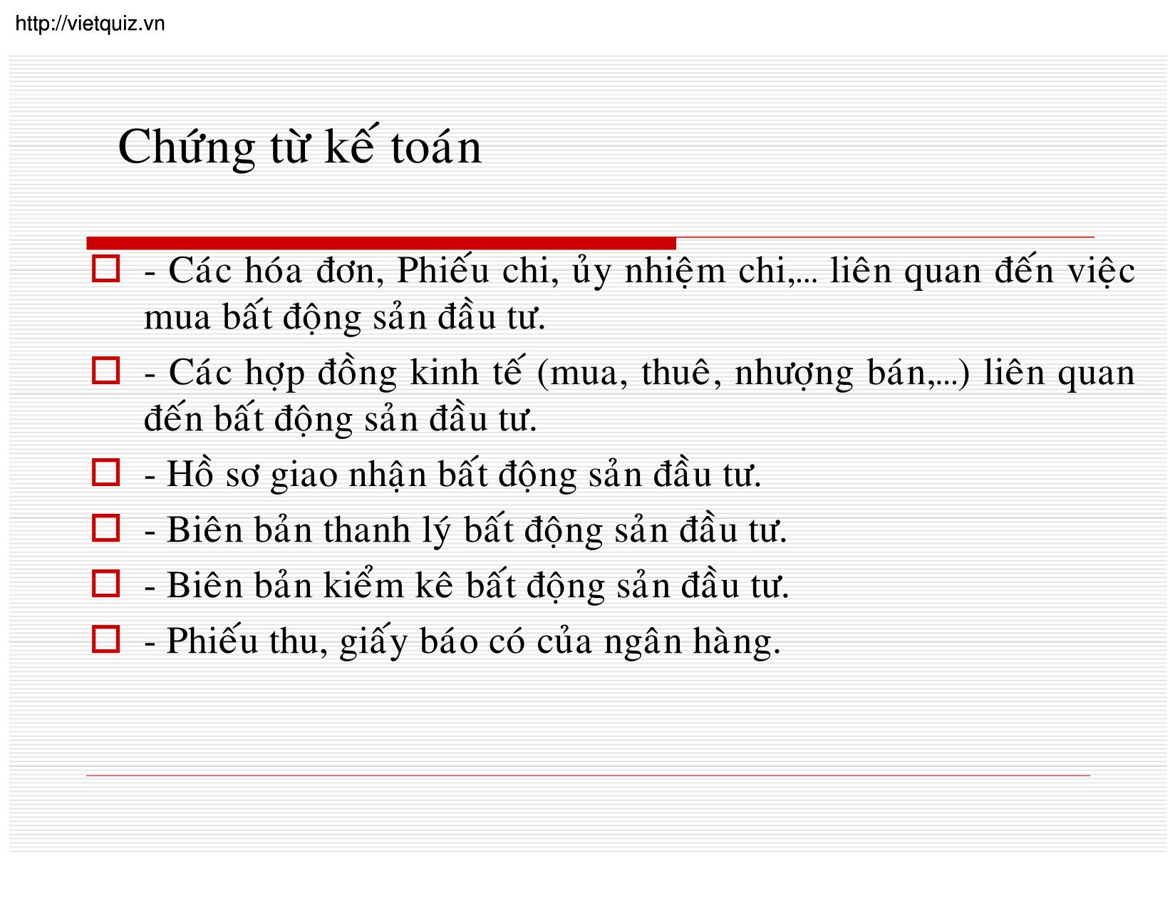 Bài giảng Kế toán doanh nghiệp - Chương 9: Kế toán các khoản đầu tư dài hạn trang 9