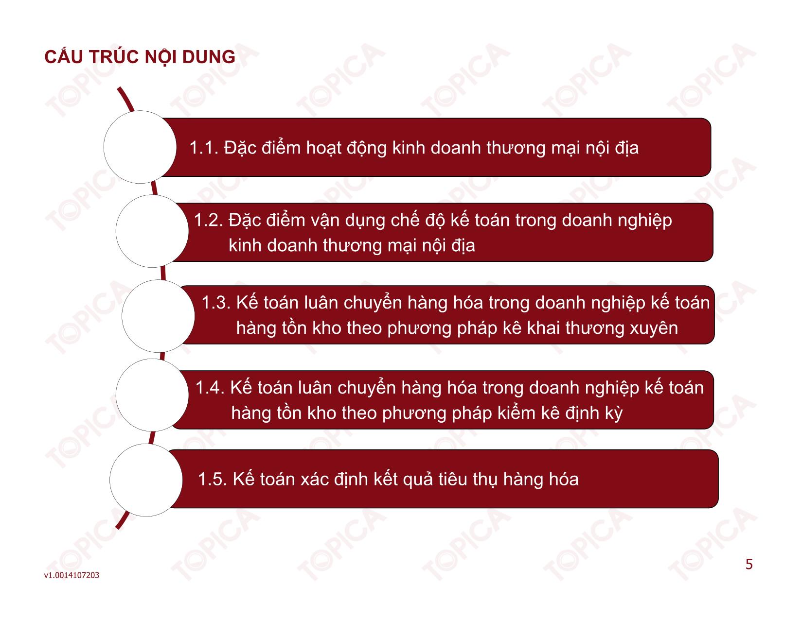 Bài giảng Kế toán doanh nghiệp thương mại - Bài 1: Kế toán trong các doanh nghiệp kinh doanh thương mại nội địa - Đoàn Thị Trúc Quỳnh trang 5