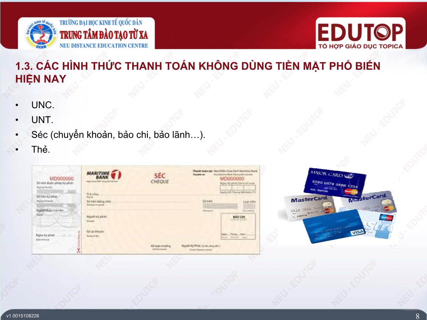 Bài giảng Kế toán ngân hàng thương mại - Bài 3: Kế toán thanh toán qua ngân hàng thương mại - Nguyễn Thị Ngọc Diệp trang 8