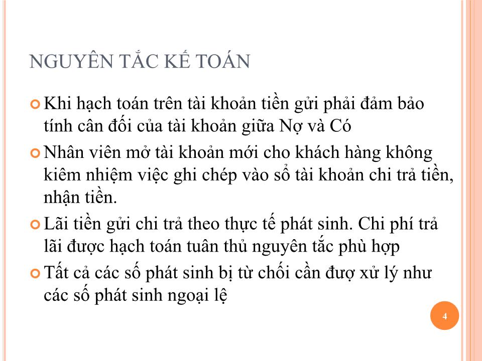 Bài giảng Kế toán ngân hàng thương mại - Chương 2: Kế toán nghiệp vụ huy động vốn - Nguyễn Tăng Đông trang 4