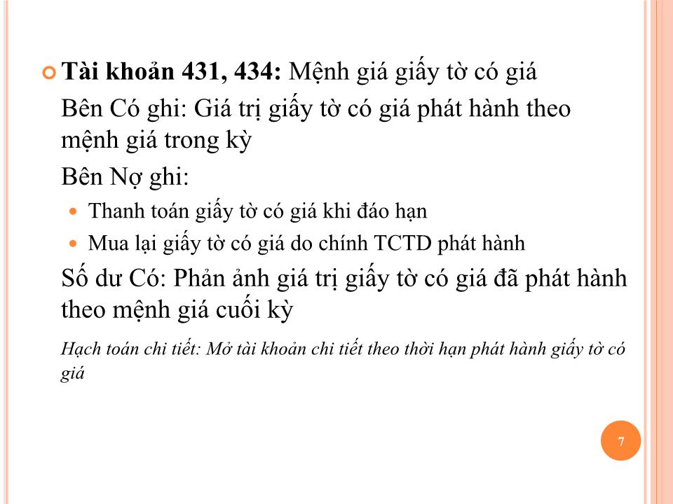 Bài giảng Kế toán ngân hàng thương mại - Chương 2: Kế toán nghiệp vụ huy động vốn - Nguyễn Tăng Đông trang 7