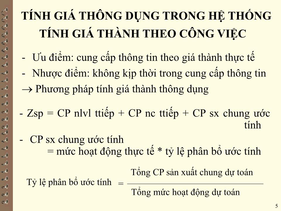 Bài giảng Kế toán quản trị - Chương III: Tính giá thành trong doanh nghiệp trang 5