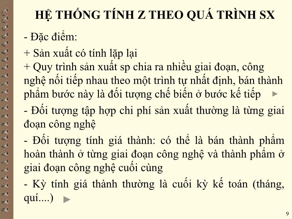 Bài giảng Kế toán quản trị - Chương III: Tính giá thành trong doanh nghiệp trang 9