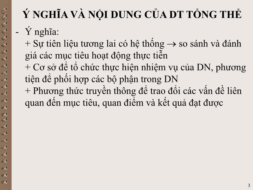 Bài giảng Kế toán quản trị - Chương IV: Dự toán tổng thể trang 3