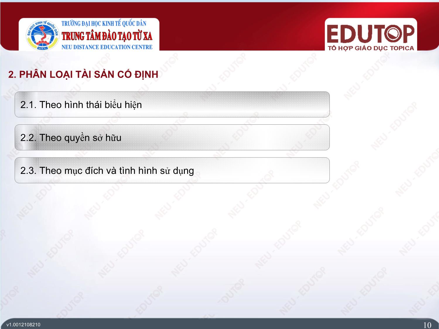 Bài giảng Kế toán tài chính 1 - Bài 1: Kế toán tài sản cố định - Đoàn Thị Trúc Quỳnh trang 10