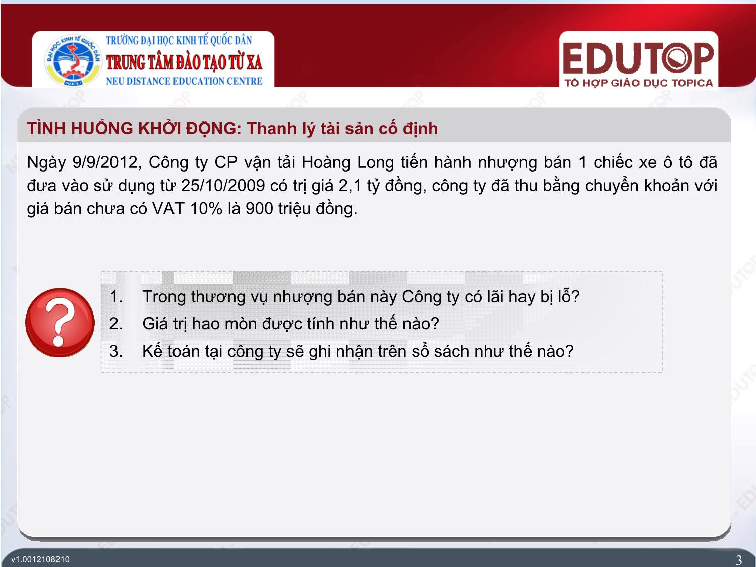 Bài giảng Kế toán tài chính 1 - Bài 1: Kế toán tài sản cố định - Đoàn Thị Trúc Quỳnh trang 3