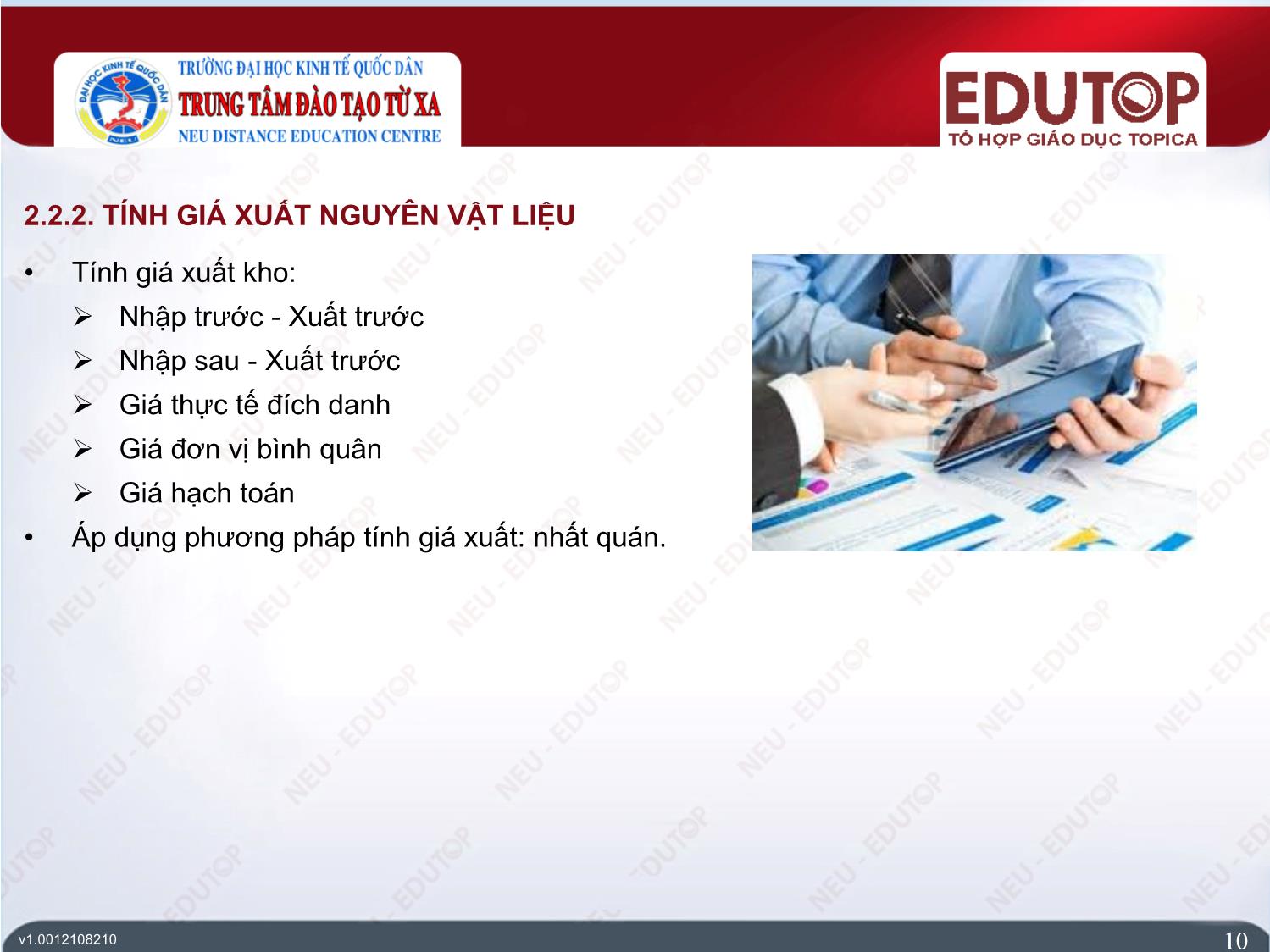 Bài giảng Kế toán tài chính 1 - Bài 2: Kế toán nguyên vật liệu và công cụ dụng cụ - Nguyễn Đức Dũng trang 10