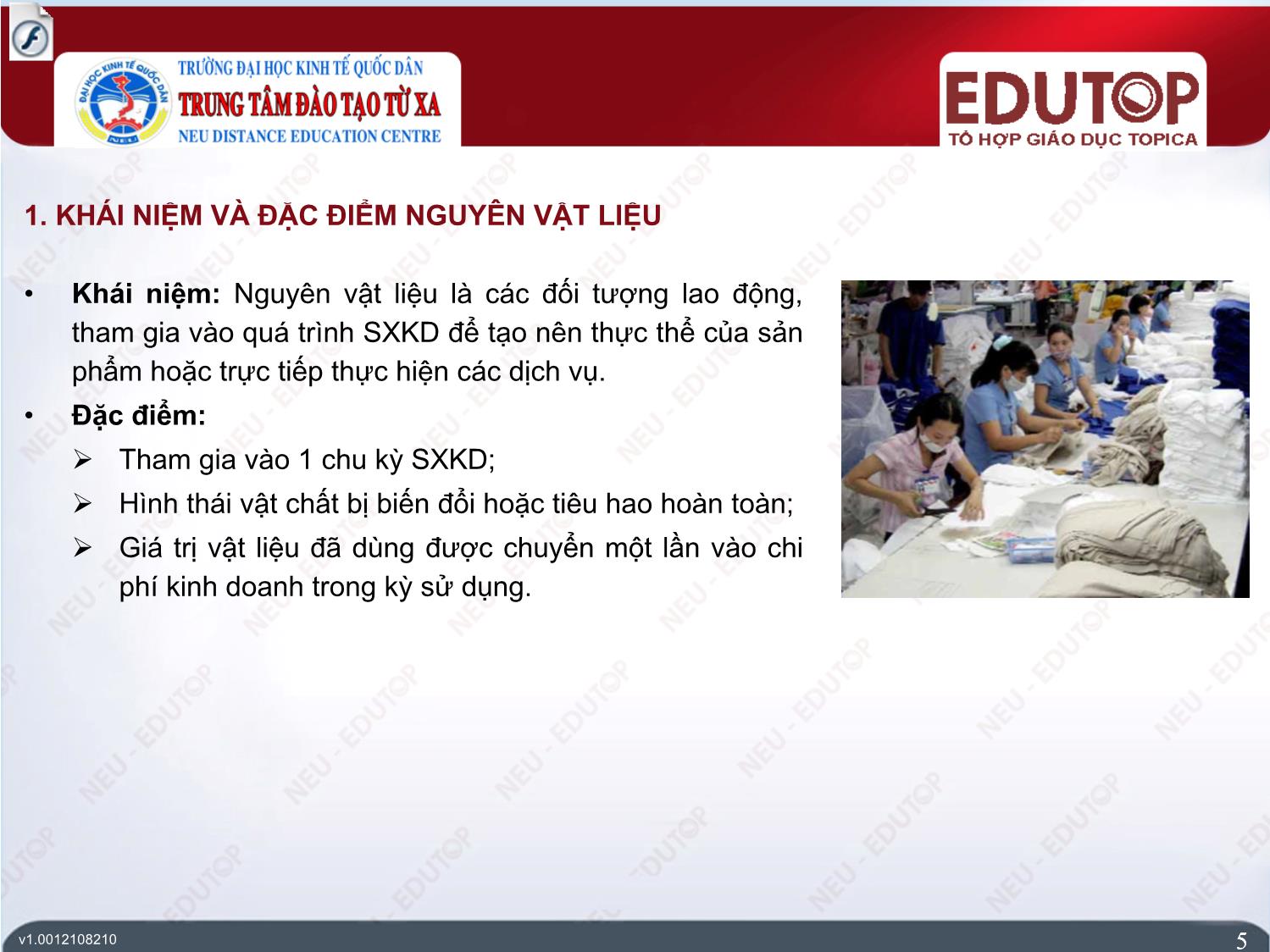 Bài giảng Kế toán tài chính 1 - Bài 2: Kế toán nguyên vật liệu và công cụ dụng cụ - Nguyễn Đức Dũng trang 5