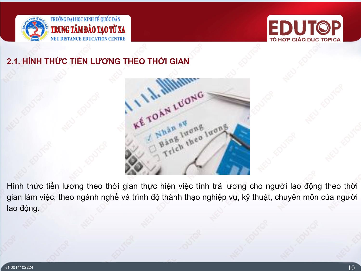 Bài giảng Kế toán tài chính 1 - Bài 3: Kế toán tiền lương và các khoản trích theo lương - Hàn Thị Lan Thư trang 10