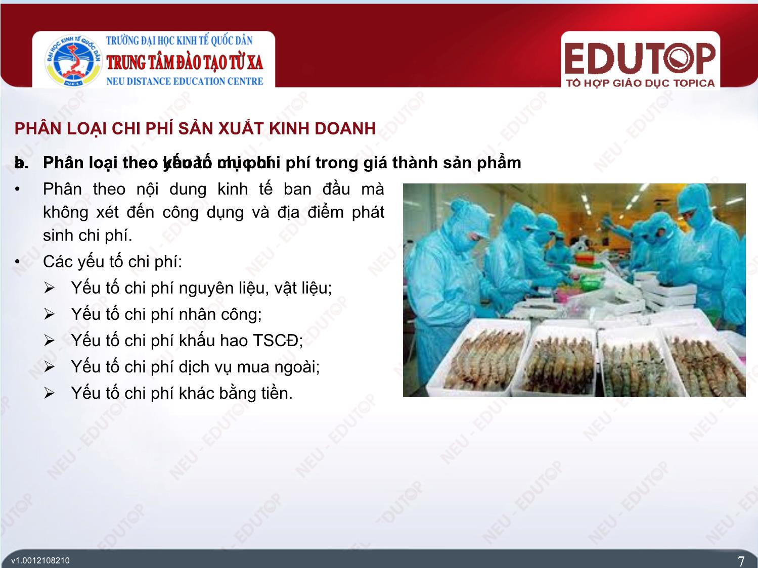 Bài giảng Kế toán tài chính 1 - Bài 4: Kế toán chi phí sản xuất và tính giá thành sản phẩm - Trần Thị Nam Thanh trang 7