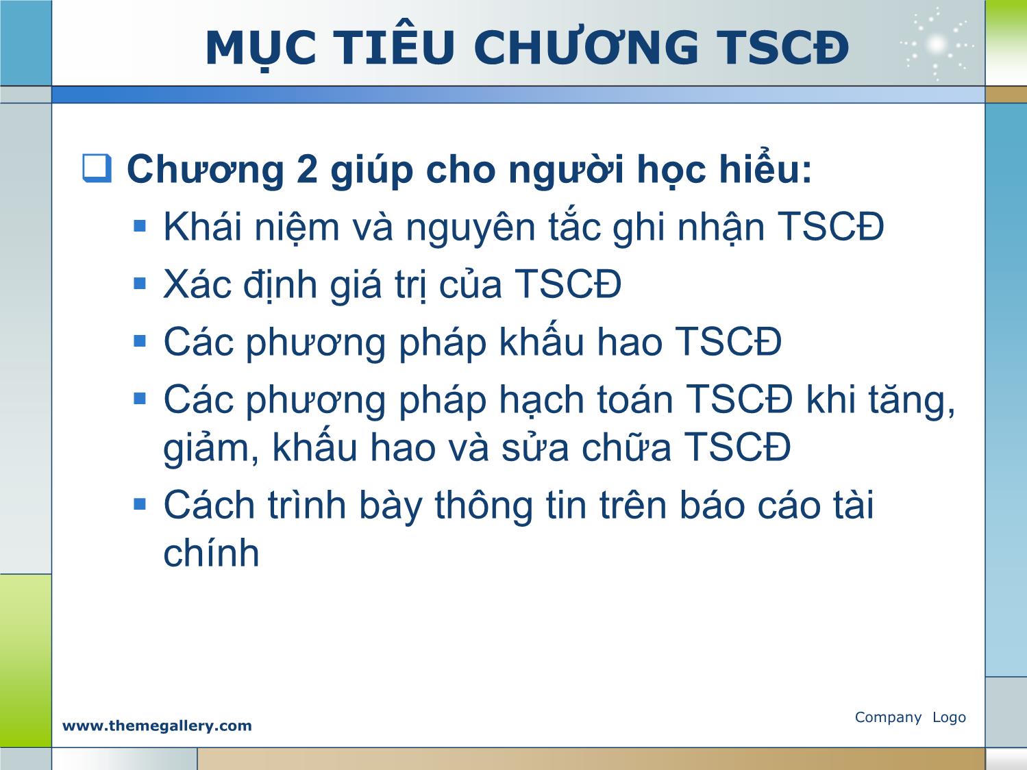 Bài giảng Kế toán tài chính 1 - Chương 2: Kế toán tài sản cố định trang 2