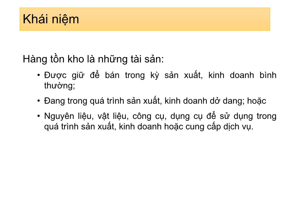 Bài giảng Kế toán tài chính 1 - Chương 3: Kế toán hàng tồn kho trang 6