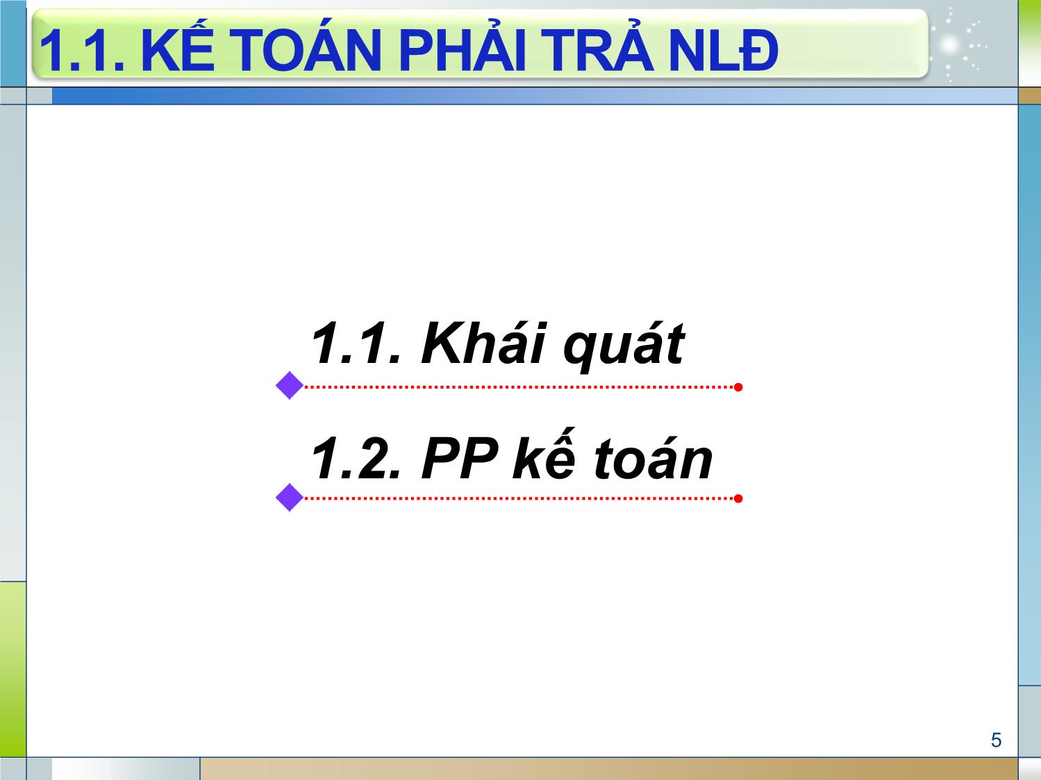 Bài giảng Kế toán tài chính 1 - Chương 4: Kế toán các khoản phải trả người lao động (Accounting for Payables to employees) trang 5