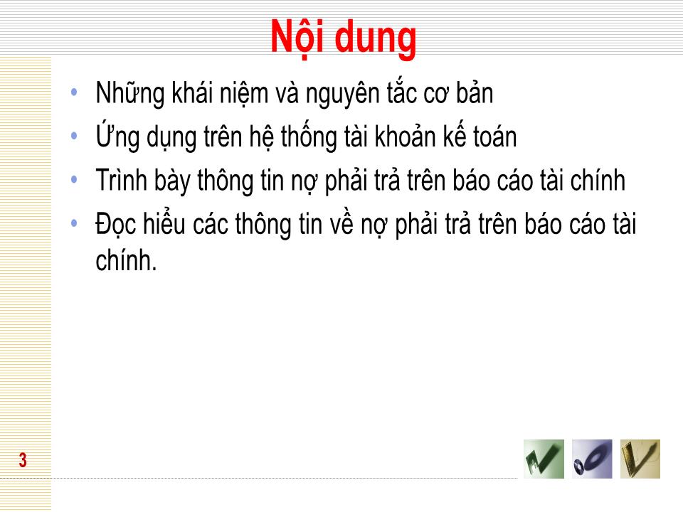 Bài giảng Kế toán tài chính 1 - Chương 5: Kế toán nợ phải trả - Đại học Mở thành phố Hồ Chí Minh trang 3