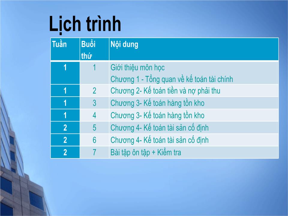 Bài giảng Kế toán tài chính 1 - Chương mở đầu: Giới thiệu môn học - Đại học Mở thành phố Hồ Chí Minh trang 8