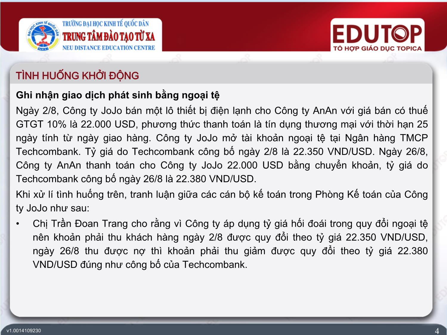 Bài giảng Kế toán tài chính 2 - Bài 1: Kế toán vốn bằng tiền, tiền vay và các nghiệp vụ thanh toán - Trần Văn Thuận trang 4