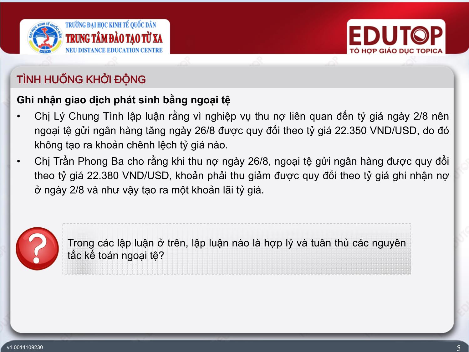 Bài giảng Kế toán tài chính 2 - Bài 1: Kế toán vốn bằng tiền, tiền vay và các nghiệp vụ thanh toán - Trần Văn Thuận trang 5