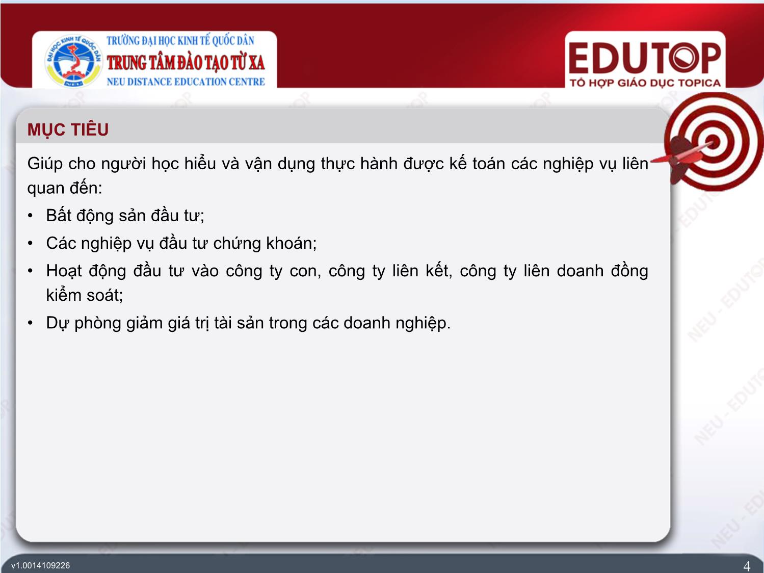 Bài giảng Kế toán tài chính 2 - Bài 2: Kế toán các khoản đầu tư và dự phòng - Đặng Thị Thúy Hằng trang 4