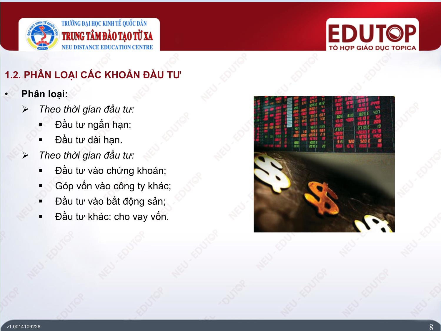 Bài giảng Kế toán tài chính 2 - Bài 2: Kế toán các khoản đầu tư và dự phòng - Đặng Thị Thúy Hằng trang 8