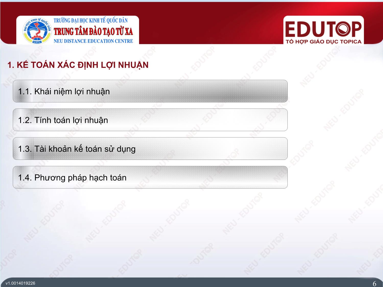 Bài giảng Kế toán tài chính 2 - Bài 3: Kế toán xác định lợi nhuận và phân phối lợi nhuận - Đặng Thị Thúy Hằng trang 6