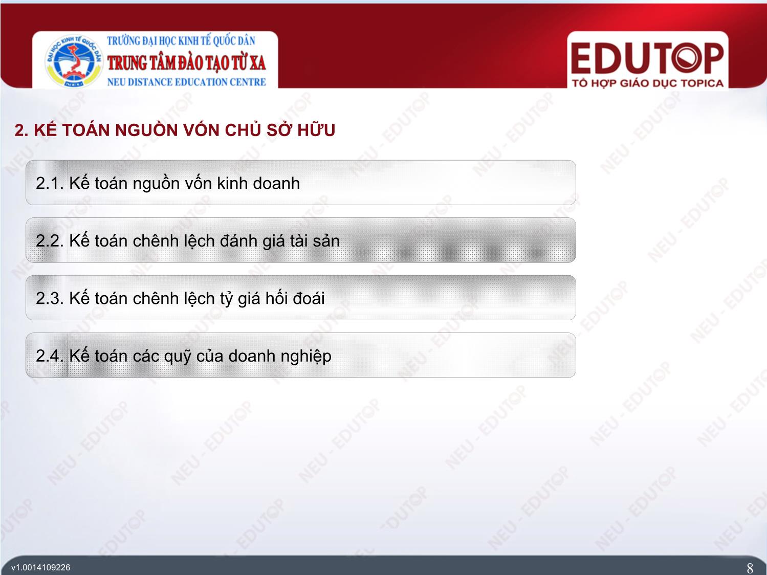 Bài giảng Kế toán tài chính 2 - Bài 4: Kế toán nguồn vốn chủ sở hữu - Phí Văn Trọng trang 8